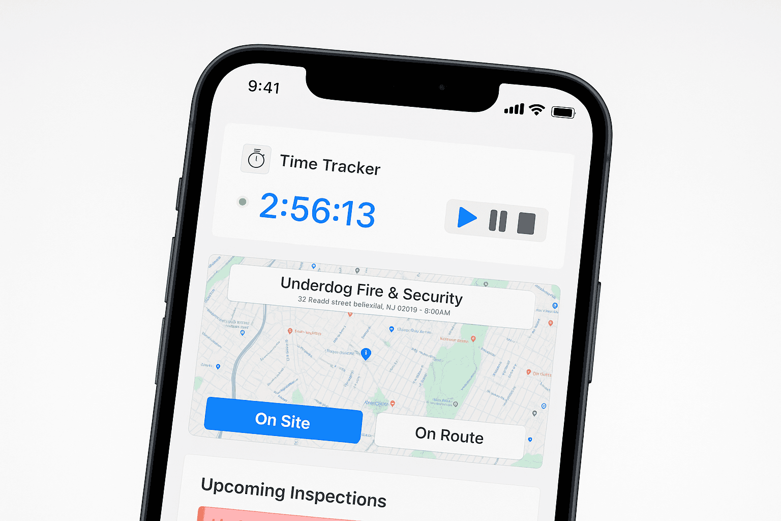 Mobile app screens placeholder